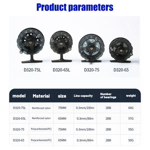 Moulinet de pêche sur glace ultraléger pour eau douce, moulinet de pêche à la <span class=keywords><strong>mouche</strong></span> pour rivière, en acier inoxydable, roue à main droite - Product Image 3