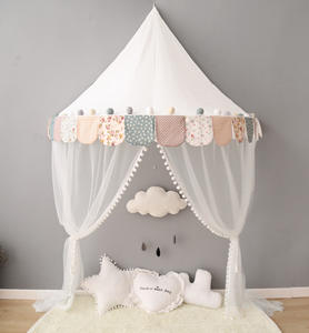 Maison de jeux pour enfants, château en coton pliable, rideau canopée pour lit, filet de berceau pour filles et garçons, décoration de <span class=keywords><strong>chambre</strong></span>, tentes pour <span class=keywords><strong>tipi</strong></span> - Product Image 6