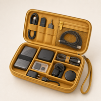 Étui de transport rigide en EVA résistant aux chocs pour cartes mémoire, concentrateur USB et batterie externe, fourniture OEM ODM personnalisée pour les acheteurs de marques