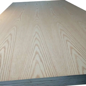 4x8 18mm 25mm Trắng/Đỏ sồi ván dăm E1 hai bên trang trí bàn bàn gỗ <span class=keywords><strong>veneer</strong></span> phải đối mặt với ván - Product Image 3