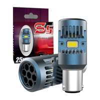 Ampoules LED de clignotants et feux de recul S5 25W 2500LM sans hyperflash 1156 Bau15s Py21w T20 W21w 7440 avec ventilateur pour vente en gros