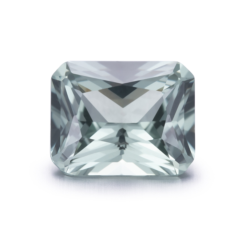 MiShang Jewelry Hot Selling Octagon Cut Lab Grown Green Sapphire Gemstones Created Hydrothermal Lab Sapphire Gemstone Custom
