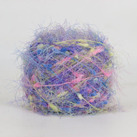 50G clignotant haricot partenaire fil spécial arc-en-ciel tricot à la main Crochet fil d'or fil de laine pour bébé dame écharpe pull gant