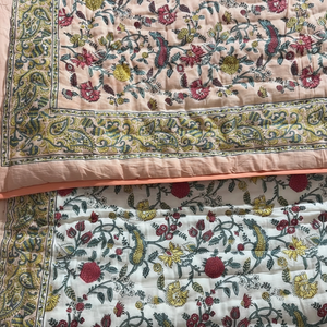 Trending Look Vintage indio Vintage Kantha trabajo edredón cosido a mano algodón estampado patrón para colcha/Gudari/Manta - Product Image 1