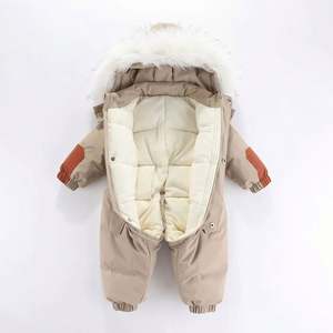 Traje de Nieve para Bebé, Mono de Invierno Personalizado para Bebé, Ropa de Dormir para Recién Nacidos, Sudadera con Capucha y Cremallera para Bebé, Ropa para Bebés, Mameluco para Recién Nacidos - Product Image 1