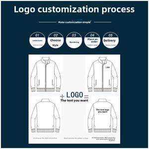 Veste polaire thermique d'hiver personnalisée avec logo pour homme et femme, <span class=keywords><strong>coupe</strong></span>-vent, chaude, softshell, pour la randonnée, vêtements de sport, vente en gros - Product Image 4