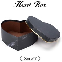 Boîte cadeau rigide personnalisée en forme de cœur noir en carton recyclé PPWR, design éco-responsable, finition mate, logo OEM personnalisé, Saint-Valentin