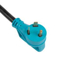Konverter Listrik Karet Model Dogbone Linsheng NEMA TT-30P ke 14-50R 30A-50A, Pegangan Kuat, Bersertifikasi ETL, Kabel Adaptor Daya RV