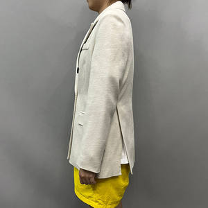 2025 invierno de alta calidad de doble cara de lana corta <span class=keywords><strong>Blazer</strong></span> abrigo de moda delgada cintura doble botonadura mujeres Cachemira abrigo de lana - Product Image 2