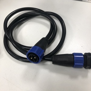 Kabel Ekstensi 2 Pin K20 K25 Tahan Air Pria Wanita IP67 Biru Konektor Putar Sirkular Kabel Harness - Product Image 3