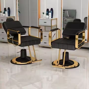 Fauteuil de Salon Inclinable pour Coiffeur, Spécial Coupe, Lissage, Coloration et Rasage, avec Fonction de Levage et Rotation, Idéal pour Barbier - Product Image 6