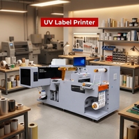 Imprimante d'étiquettes UV jet d'encre rouleau à rouleau Nexus 350J tout-en-un avec laminage, découpe, récupération des déchets et refendage