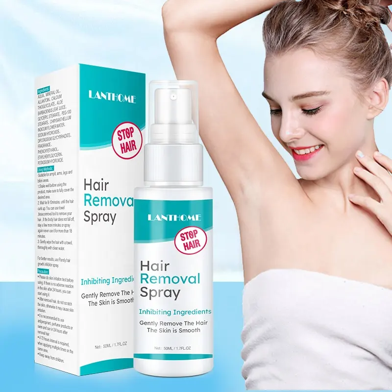 Lanthome Nieuwe Product Groothandel Pijnloos Permanente Ontharing Spray Voor Vrouwen En Mannen Verwijderen Haar Gemakkelijk