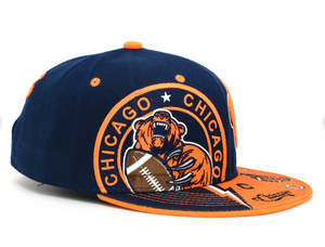 หมวกเบสบอลชิคาโกปรับแต่งได้หมวกแก็ปแบ็กปักลายหมีเมืองฟุตบอล - Product Image 2