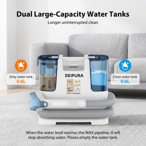 Máquina Limpiadora de Alfombras con Potente Succión de 15KPa, Limpiador de Tapicería con Secado por Aire Caliente, Tanque de 1.5L, Limpiador de Manchas Portátil para el Hogar - Product Image 3