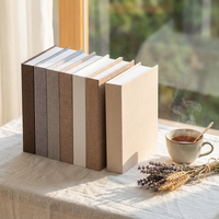 Livre décoratif en lin uni, factice, avec compartiment de rangement dissimulé, pour la décoration intérieure et la photographie de style de vie