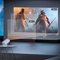 Proyector AOKANG Progaga Hy 300 Mini, Proyector Portátil Hy300 Pro 4K, 720P, Wifi, HD, 350 Ansi, Android 12.0