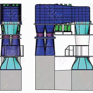 Túnel de Viento Vertical Profesional para Entretenimiento, Construcción de Plástico, Metal y Fibra de Vidrio, para Interiores y Exteriores, Paracaidismo, Hotfun HFFD03 - Product Image 2