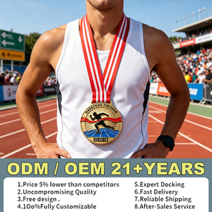 Medaglia Personalizzata per Maratona, 5K, 10K, Mezza Maratona, Premio per Chi Supera la Gara con Nastro, Ricordo per Atleti, Souvenir per Eventi Sportivi - Product Image 5