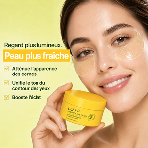 Conçu pour les cernes, soin hydratant nourrissant, améliore la peau sèche et ternie, éclaircit le contour des yeux, naturel, biologique, OEM ODM, masque pour les yeux en hydrogel VC - Product Image 6