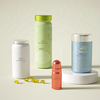 Bouteille en aluminium de qualité alimentaire pour médicaments, bonbons, huile de poisson, vitamines, comprimés et gélules – 80ml, 100ml, 150ml, 200ml – Vente en gros