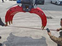 Grappin hydraulique en acier haute résistance pour grue, pour bois et pierres