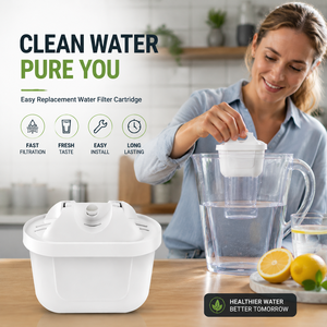 Cartucho de Filtro de Agua de Repuesto de Carbón Activado para Jarra Purificadora de Agua Doméstica - Product Image 1