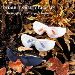 Gafas de Seguridad para el Trabajo, Económicas, Antivaho, Antiarañazos, Lentes Transparentes de PC, Montura Completa de Plástico Irrompible, Protección Ocular Industrial - Product Image 1