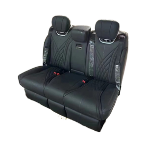 เตียงโซฟาปรับเอนได้5ที่นั่งแบบหรูหราสำหรับรถยนต์เมอร์เซเดส W447รถเบาะนั่งอัตโนมัติพร้อมโต๊ะไฟฟ้าสำหรับ <span class=keywords><strong>Mercedes</strong></span> <span class=keywords><strong>Vito</strong></span> HIACE - Product Image 5