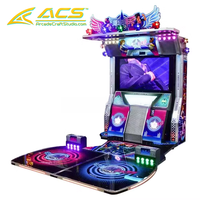 Machine de jeu d'arcade interactive ACS Dance, plateforme rythmique, équipement de divertissement commercial intérieur, métal, espagnol/japonais