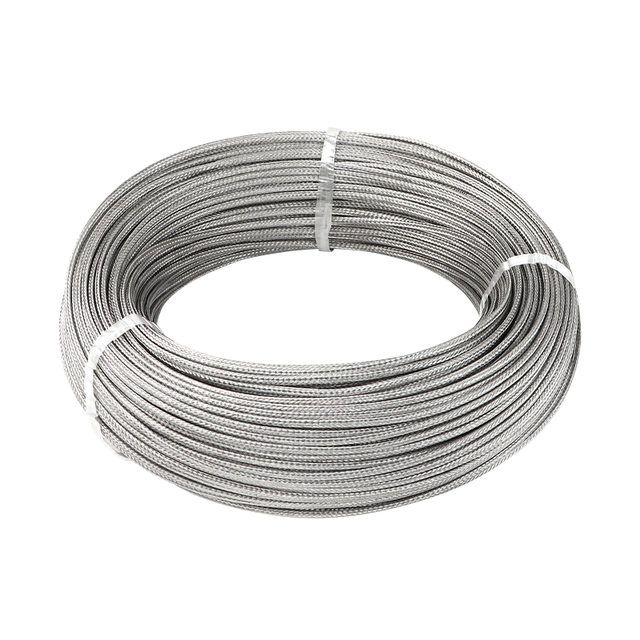 Industrial 100M K-Type Shielded Thermocouple Compensation Cable with 2 Cores