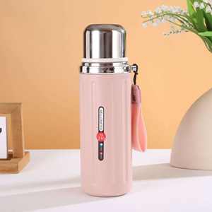 Bouteille d'eau isotherme grande capacité en acier inoxydable style colonne romaine - Product Image 3