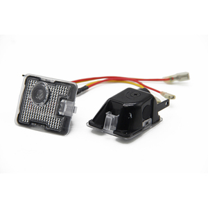 Autodragons Luz LED para espejo retrovisor de coche con logotipo, redonda y cuadrada, Mk3 Mk3.5 Mk4, luz de bienvenida para espejo lateral - Product Image 5