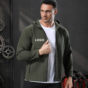 Wholesale Men <b>Jacket</b> 95 Polyester 5 Spandex <b>Reflective</b> Design <b>Running</b> Training Sport Fitness <b>Jackets</b> - Product Image 5