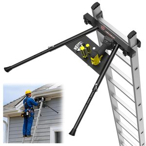 Stabilisateur d'échelle extensible en aluminium avec <span class=keywords><strong>plateau</strong></span> à outils pour usage extérieur - Product Image 1