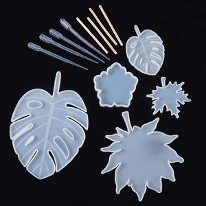 <b>Molds</b> <b>Soap</b> Casting <b>Mold</b> Maple Leaf Coaster Resin for Resin Large Leaf Flower <b>Silicone</b> 5pcs Cake Tools Epoxy Resins <b>Molds</b> Moulds - Product Image 3
