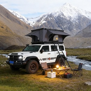 Tente <span class=keywords><strong>de</strong></span> toit rigide pour 2 personnes, structure en aluminium, 213x136x100cm, capacité <span class=keywords><strong>de</strong></span> charge 300kg, matelas 7cm, protection UV50+, imperméable 3000mm, 4 saisons, pour SUV - Product Image 3