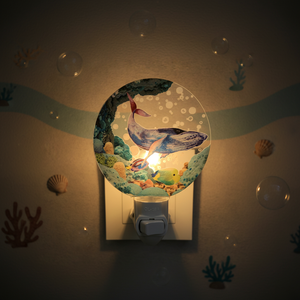 Lampe <span class=keywords><strong>de</strong></span> <span class=keywords><strong>nuit</strong></span> acrylique à thème océanique GL-JY, lumière froide blanche incandescente avec interrupteur marche/arrêt pour chambre à coucher, salle <span class=keywords><strong>de</strong></span> bain, couloir, décoration <span class=keywords><strong>de</strong></span> la maison - Product Image 4