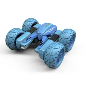 ילדים שלט רחוק RC מכוניות צעצוע חשמלי דו צדדי זרוע נדנדה פעלולים רכב 360 מעלות הפוך מסתובב RC ריקוד מכונית