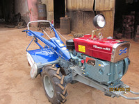Mini-tracteur à deux roues, petit tracteur agricole à moteur diesel