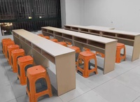 Mesa de Conferencia, Escritorio de Estudio, Tamaño y Color Personalizados, Venta Directa de Fábrica, Mesa de Reuniones Moderna para Oficina o Escuela