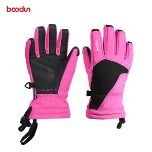 Boodun diseñó guantes de esquí de invierno para niños, impermeables, impermeables para esquiar, calientes para niños. - Product Image 3