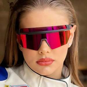 Gafas de Sol Unisex al por Mayor, Estilo Punk, sin Montura, Lente de una Pieza, Gafas Deportivas, Steampunk, Extra Grandes, Y2K, con Espejo - Product Image 5