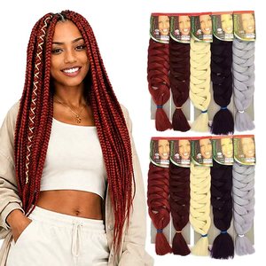 Fujia 82 pollici accessori Jumbo Extension per <span class=keywords><strong>capelli</strong></span> <span class=keywords><strong>trecce</strong></span> <span class=keywords><strong>africane</strong></span> Yaki Ombre <span class=keywords><strong>capelli</strong></span> sintetici ad alta temperatura - Product Image 1