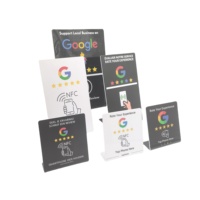 Cartes de support pour avis Google avec code QR variable, impression programmable, NFC 213/215/216, 190*110mm