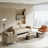 Grand canapé de bureau au design moderne, ensemble de canapés créatifs pour réception, confortable et durable