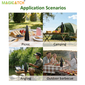 Ventilador Portátil Ecológico Magicatch con Logotipo Personalizado, 2 Pilas AA, Larga Duración, Cobertura de 20-50m para Acampar y Pescar al Aire Libre - Product Image 6