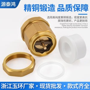 Válvula de Retención Vertical de Cobre, Válvula de Control de Flujo Inverso Unidireccional para Agua, Válvula de Retención de Latón PPR - Product Image 3