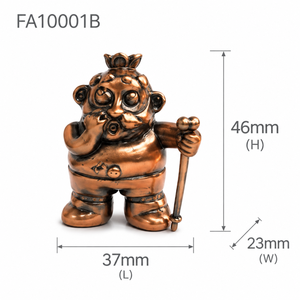 Atractiva Figura Artesanal del Rey Antiguo, Estatua Metálica Vintage, Mini Escultura del Rey Multicolor para Decoración de Mesa y Colección - Product Image 2