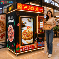 Distributeur automatique de pizzas commercial avec écran tactile, options de paiement multiples, surveillance automatique du stock, personnalisable